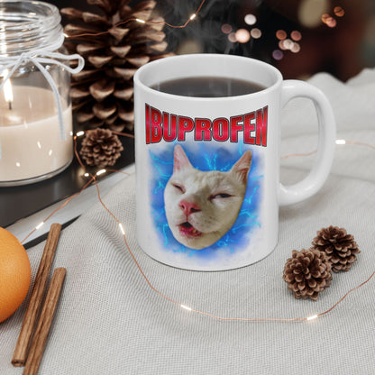 Ibuprofen Cat Meme Mug