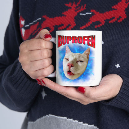 Ibuprofen Cat Meme Mug