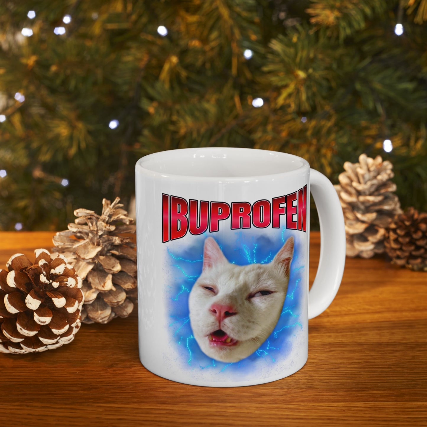 Ibuprofen Cat Meme Mug
