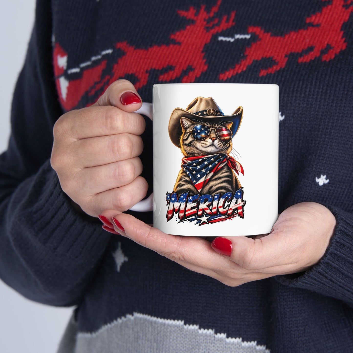 Merica Cat Mug
