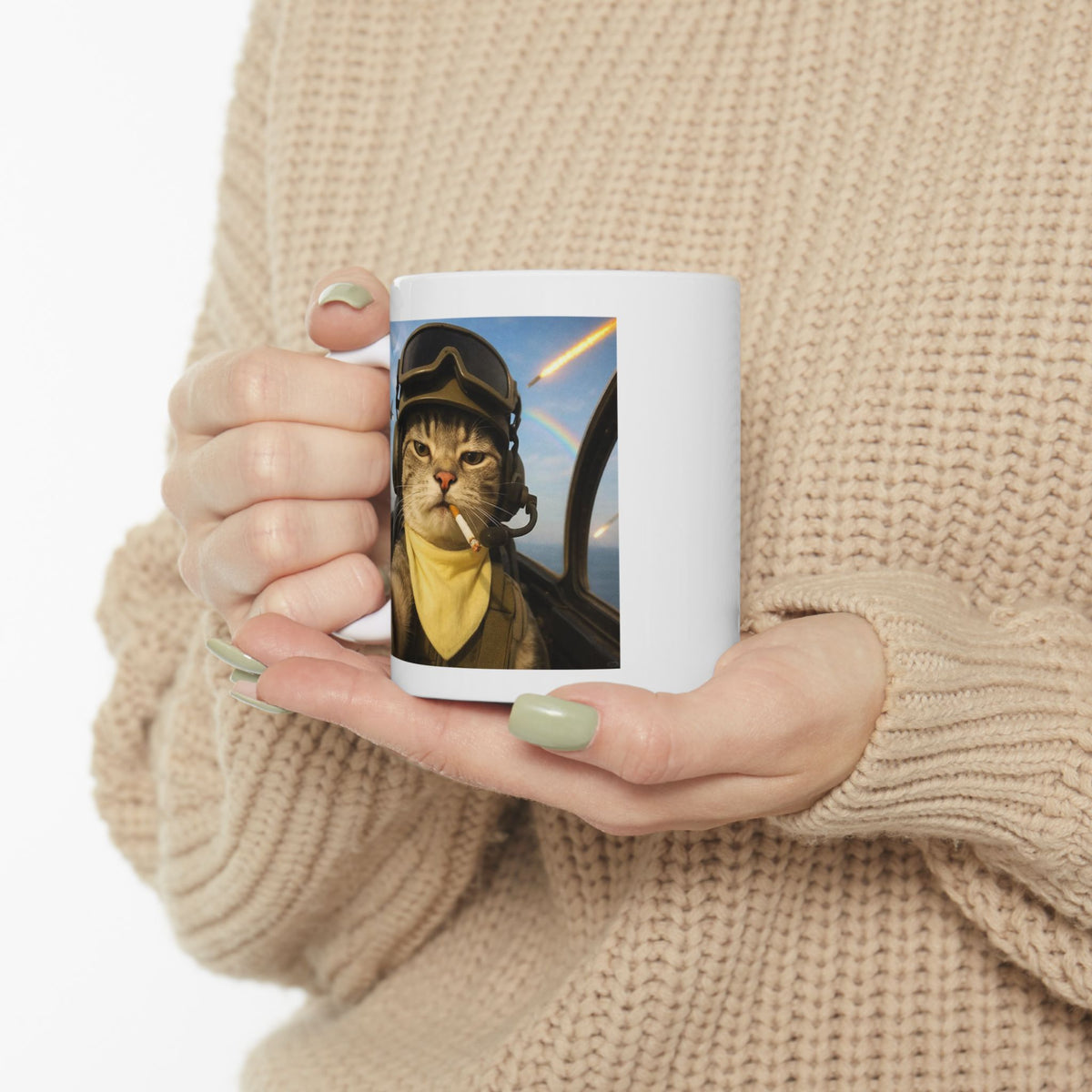 Pilot Cat Selfie Mug