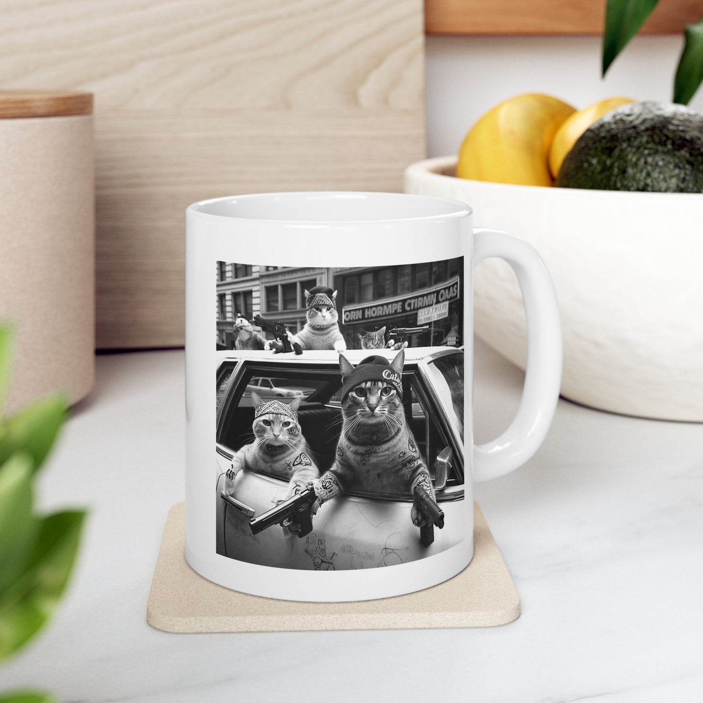 Gangster Cats Street Mug