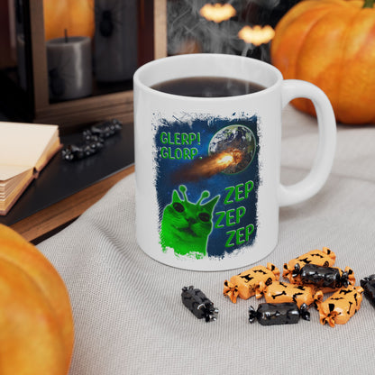Glerp Glorp Zep Alien Cat Mug