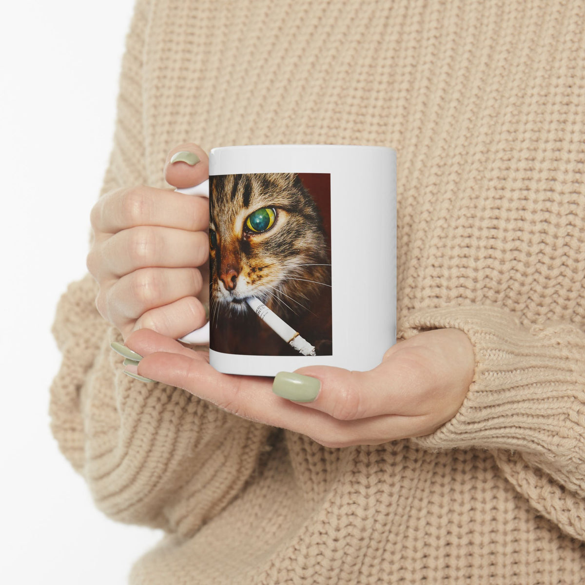 Smoking Cat Mug