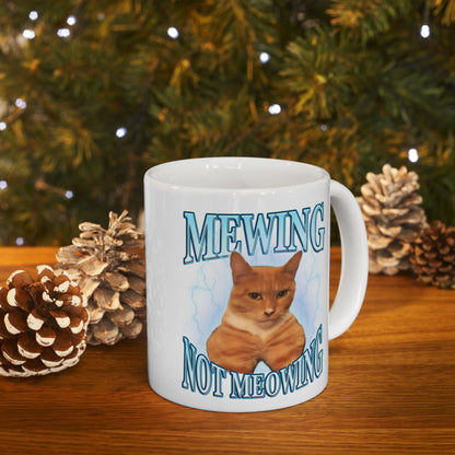 Mewing Not Meowing Mug