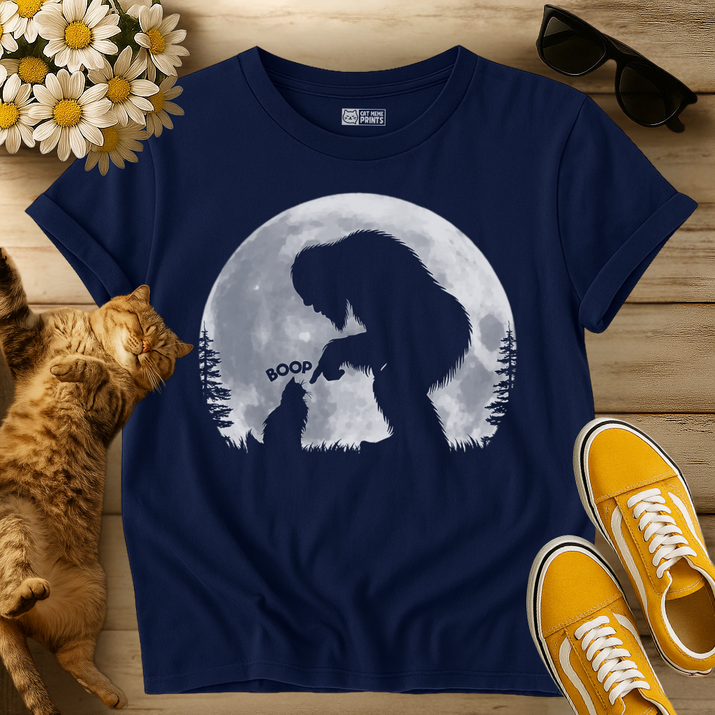 Bigfoot Boop Cat T-Shirt