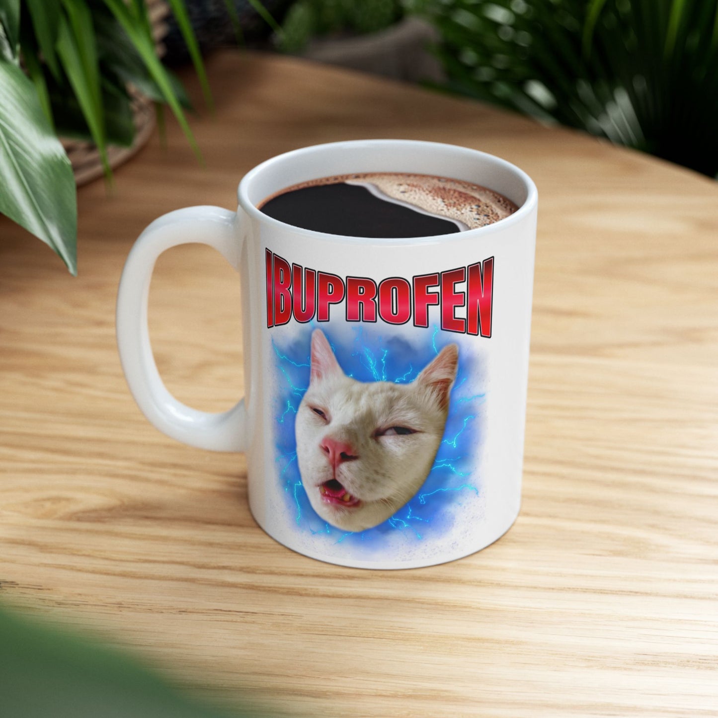 Ibuprofen Cat Meme Mug
