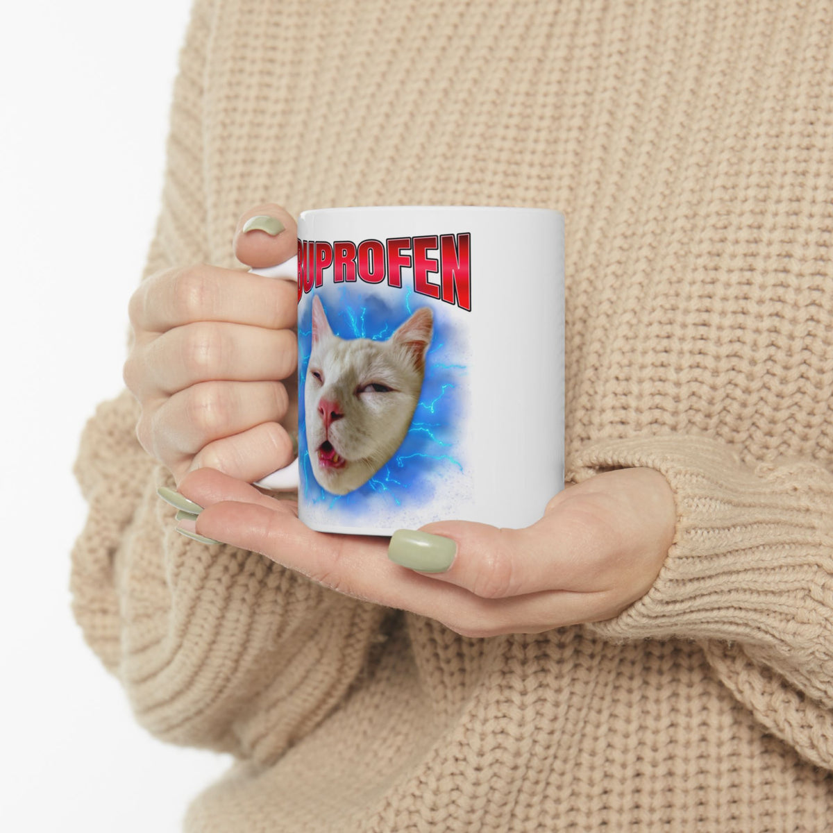 Ibuprofen Cat Meme Mug