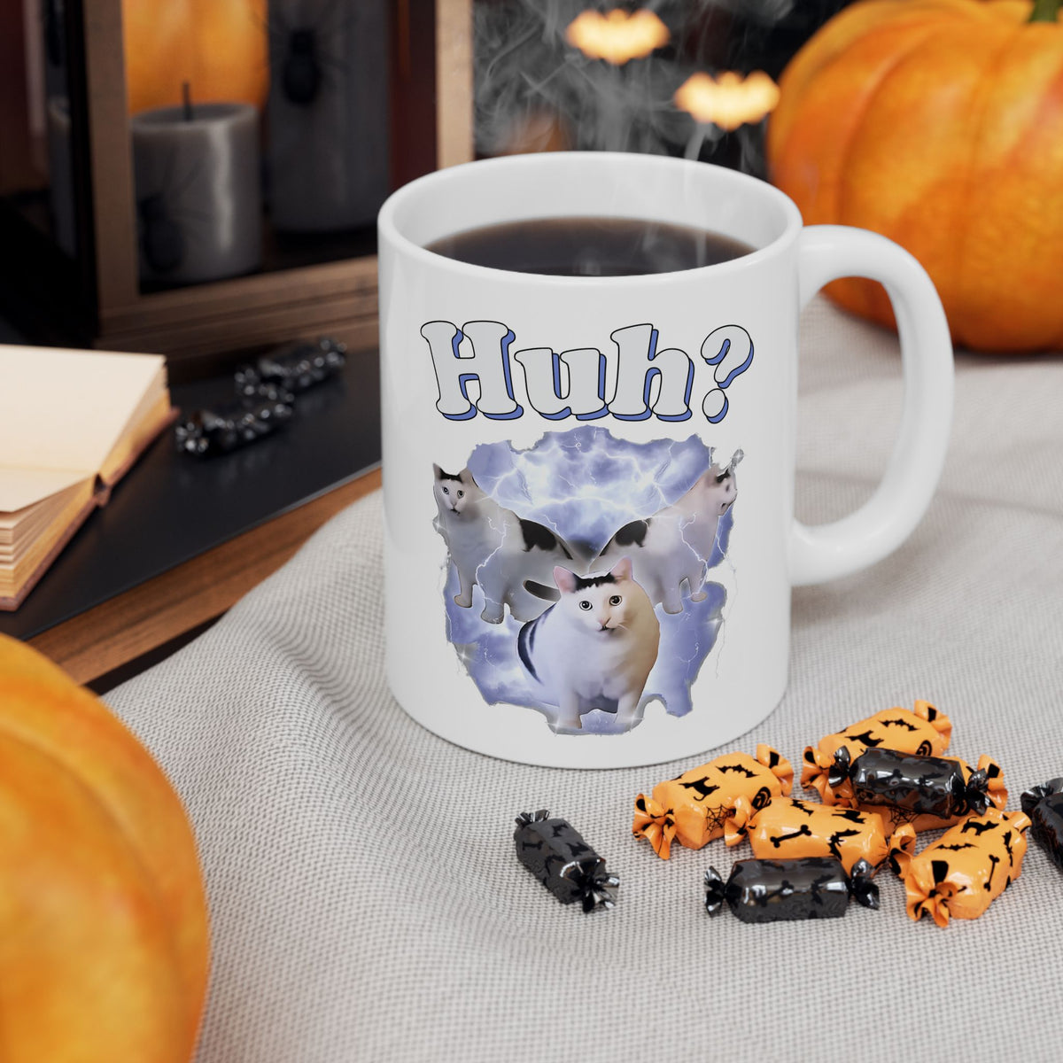 Huh Cat Meme Mug