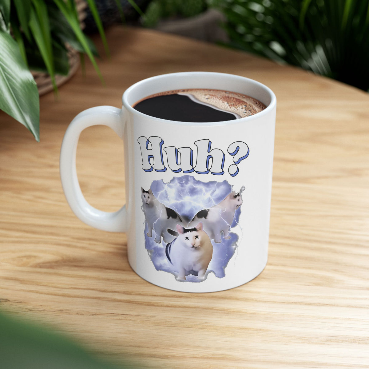 Huh Cat Meme Mug