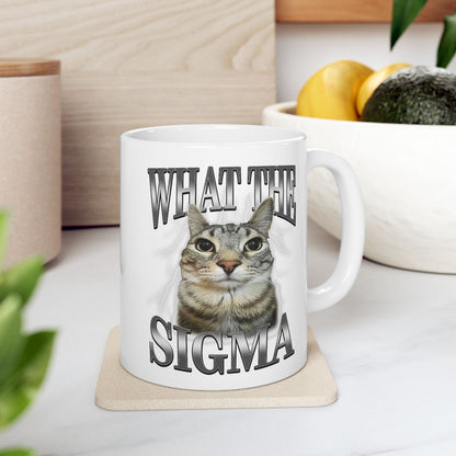 What The Sigma Cat Meme Mug