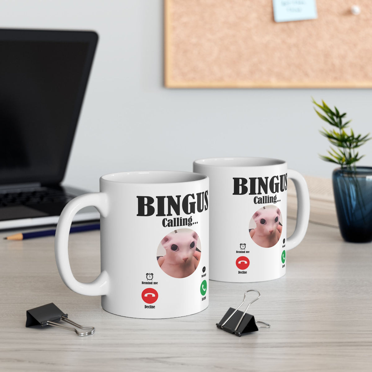 Cat Bingus Hairless is Calling Mug