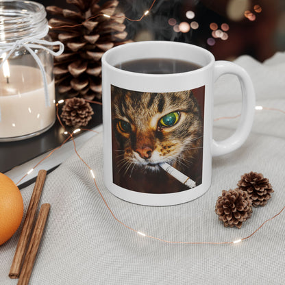 Smoking Cat Mug
