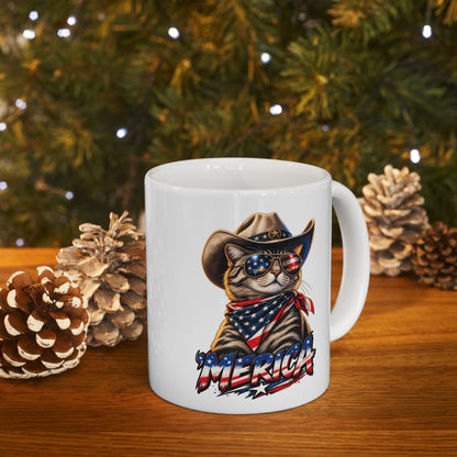 Merica Cat Mug