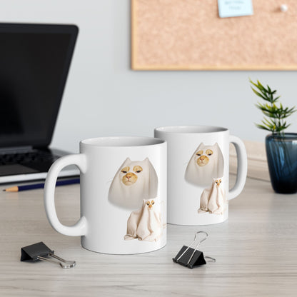 Ghost Cat Meme Mug
