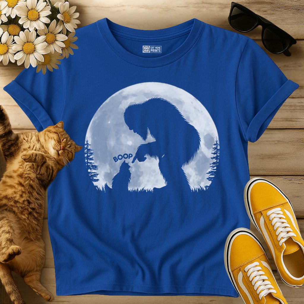 Bigfoot Boop Cat T-Shirt