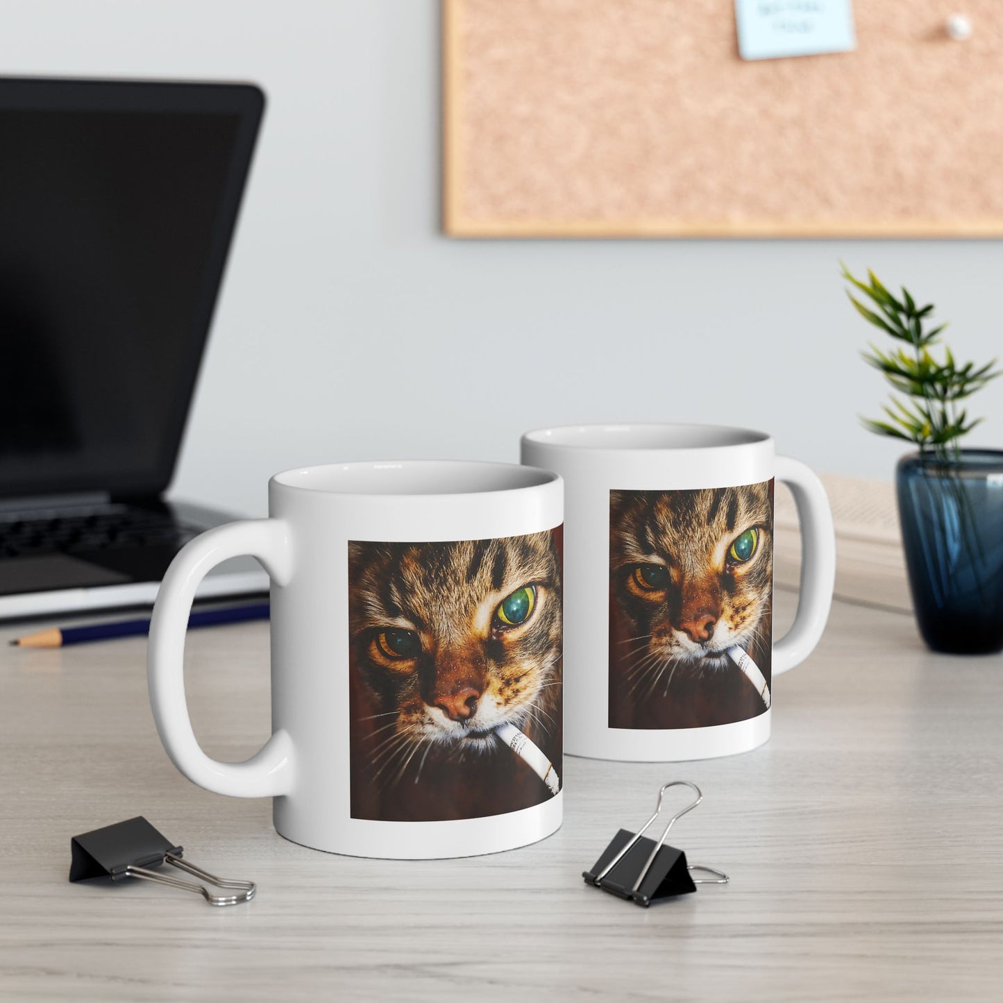 Smoking Cat Mug