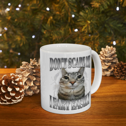 Don't Scare me I Fart Easily Mug