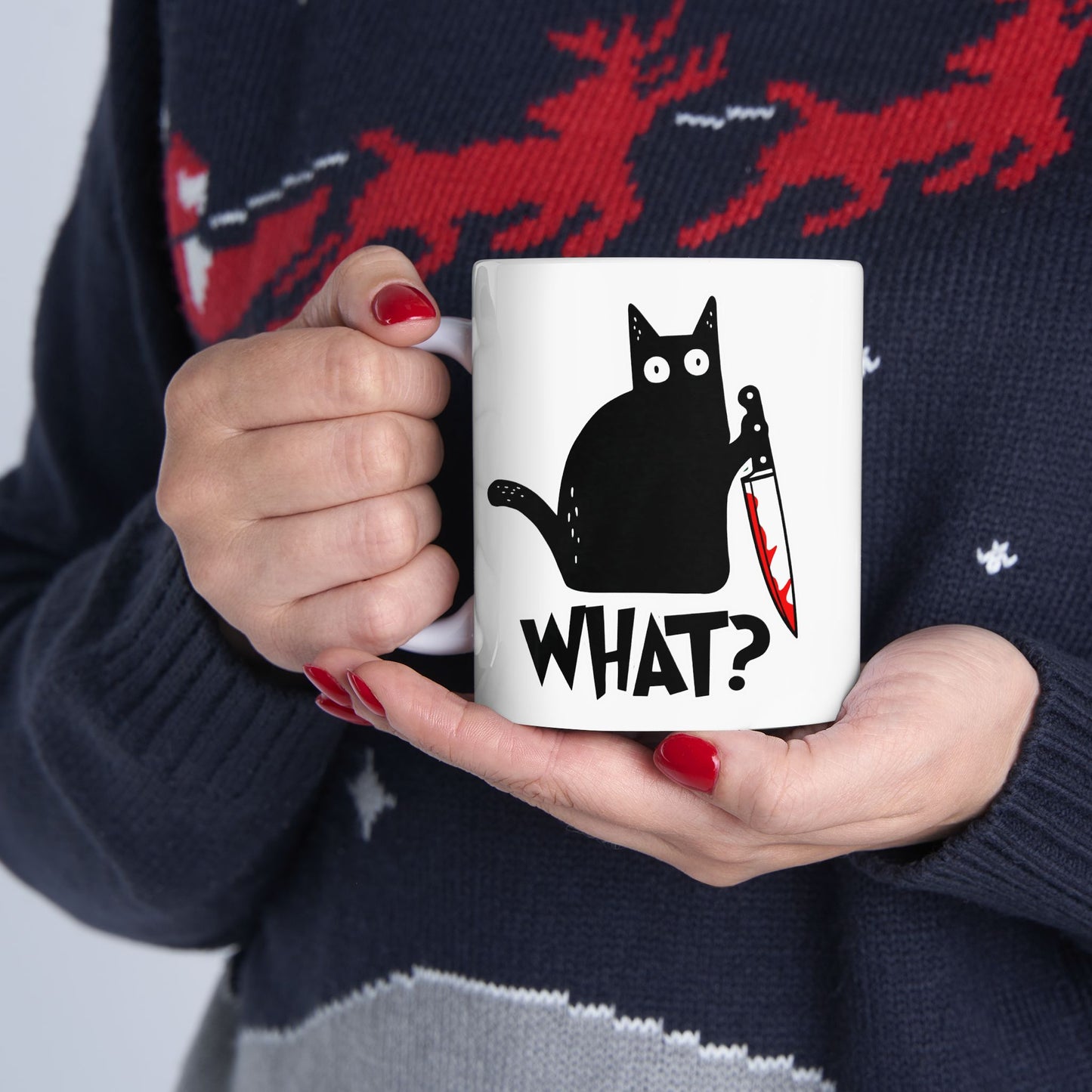 Cat What Mug