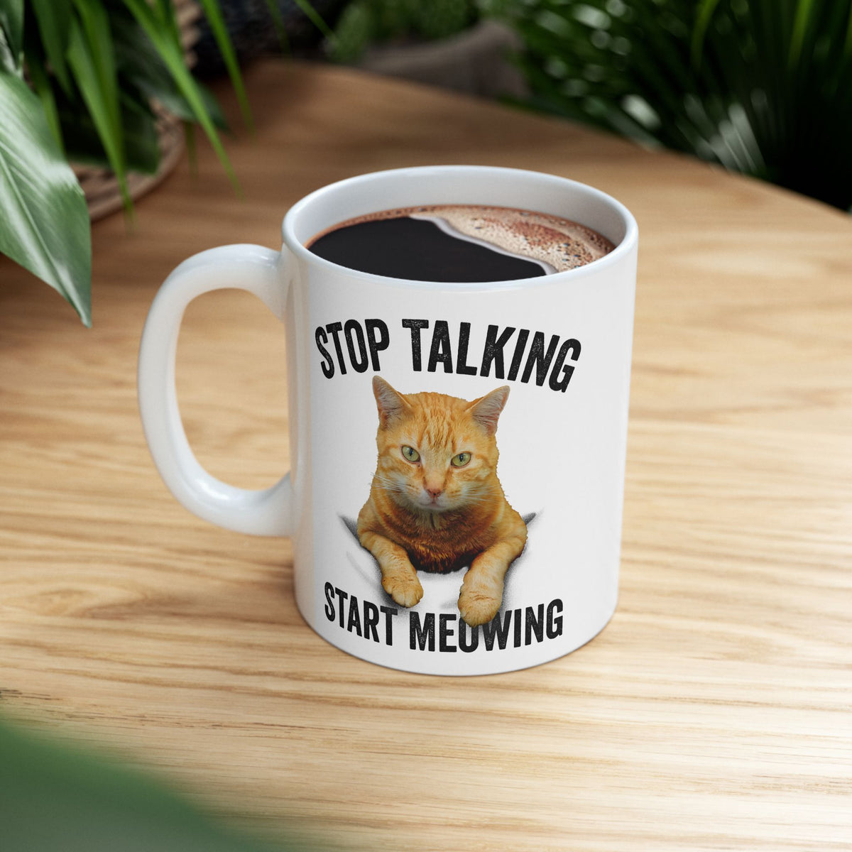 Stop Talking Start Mewing Mug