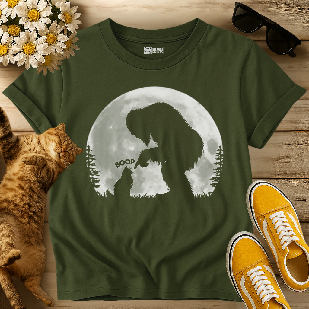 Bigfoot Boop Cat T-Shirt
