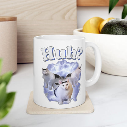 Huh Cat Meme Mug