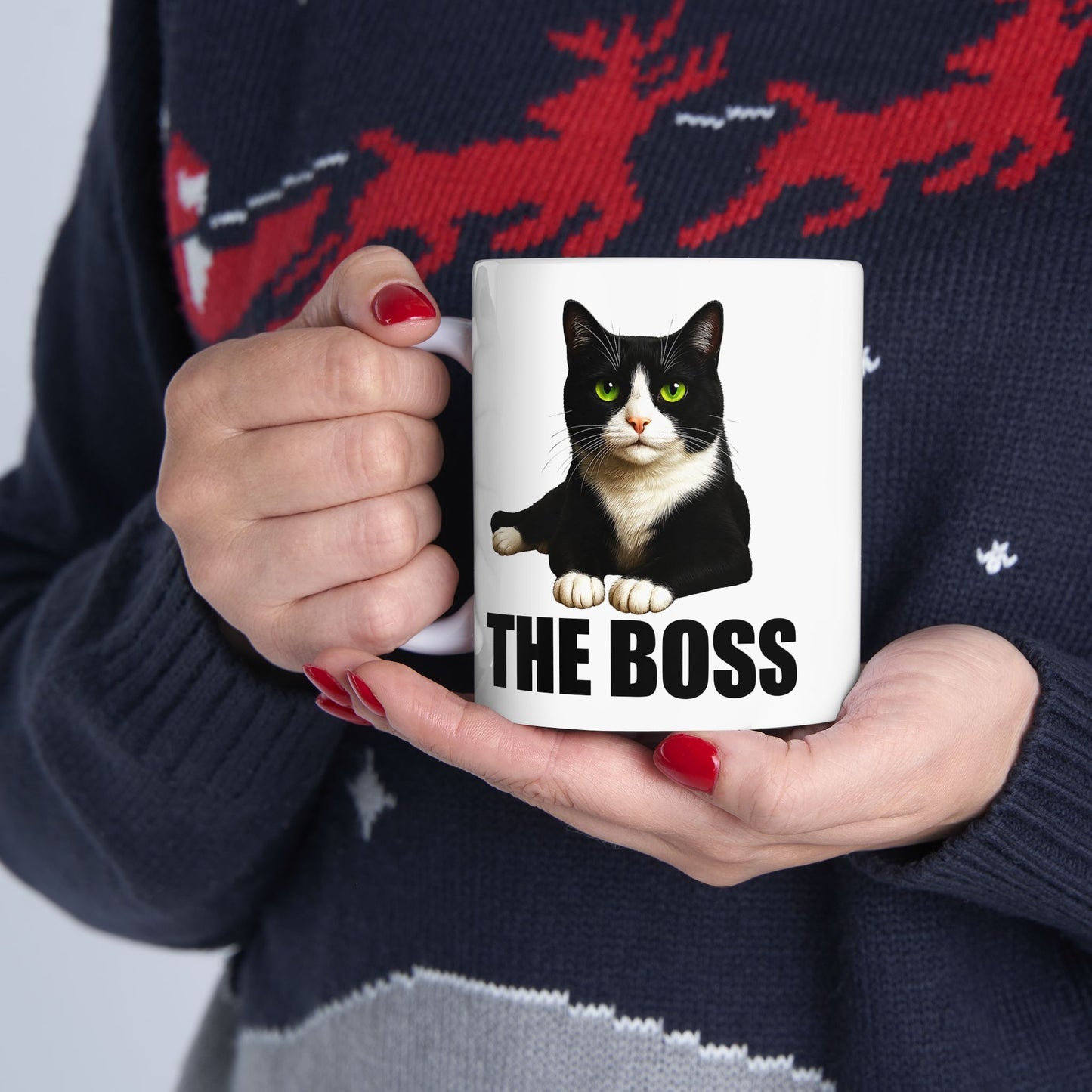 Cat is The Boss Mug