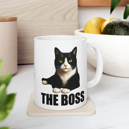 Cat is The Boss Mug