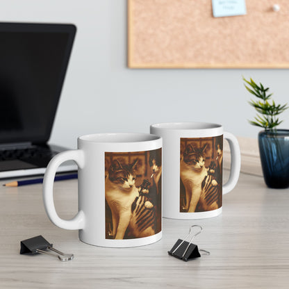 Tattoo Cat Meme Mug