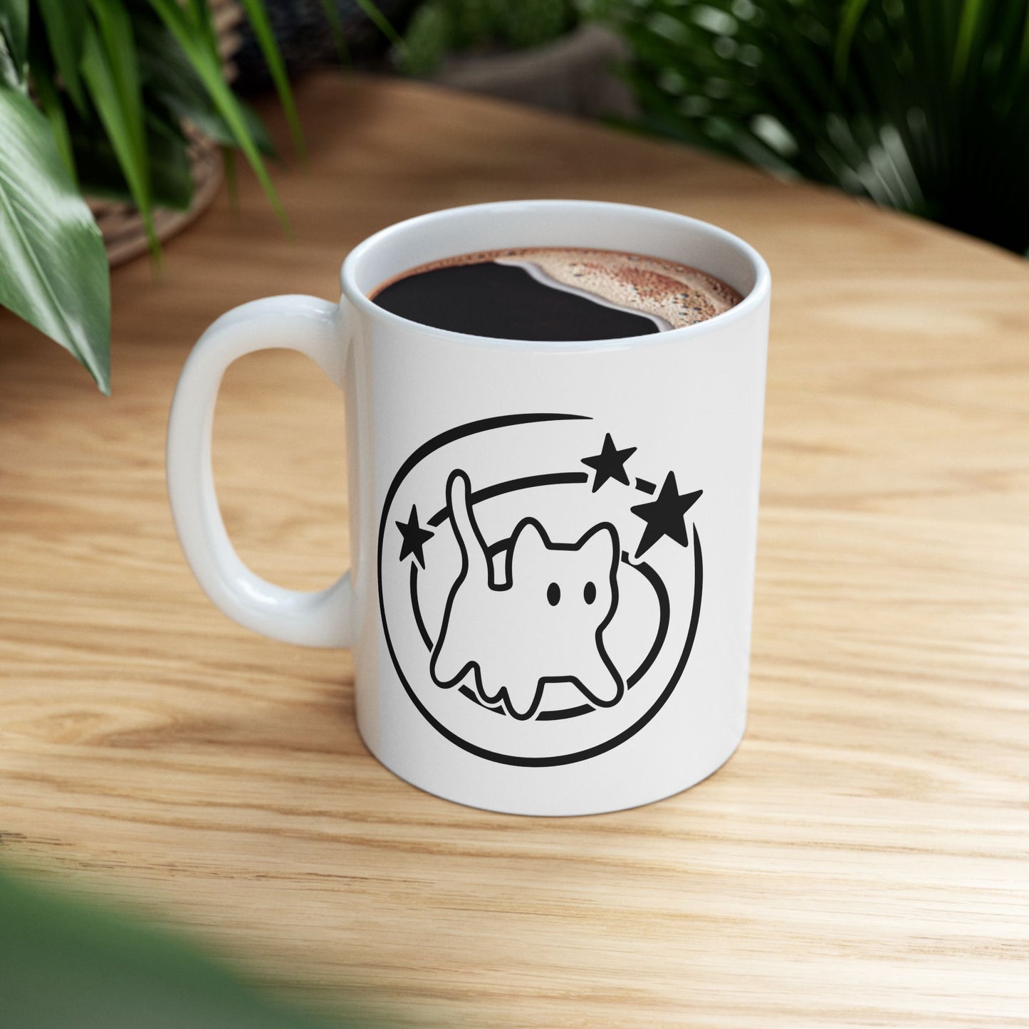 Y2K 90s Starry Cat Mug