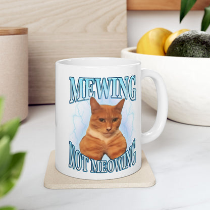 Mewing Not Meowing Mug