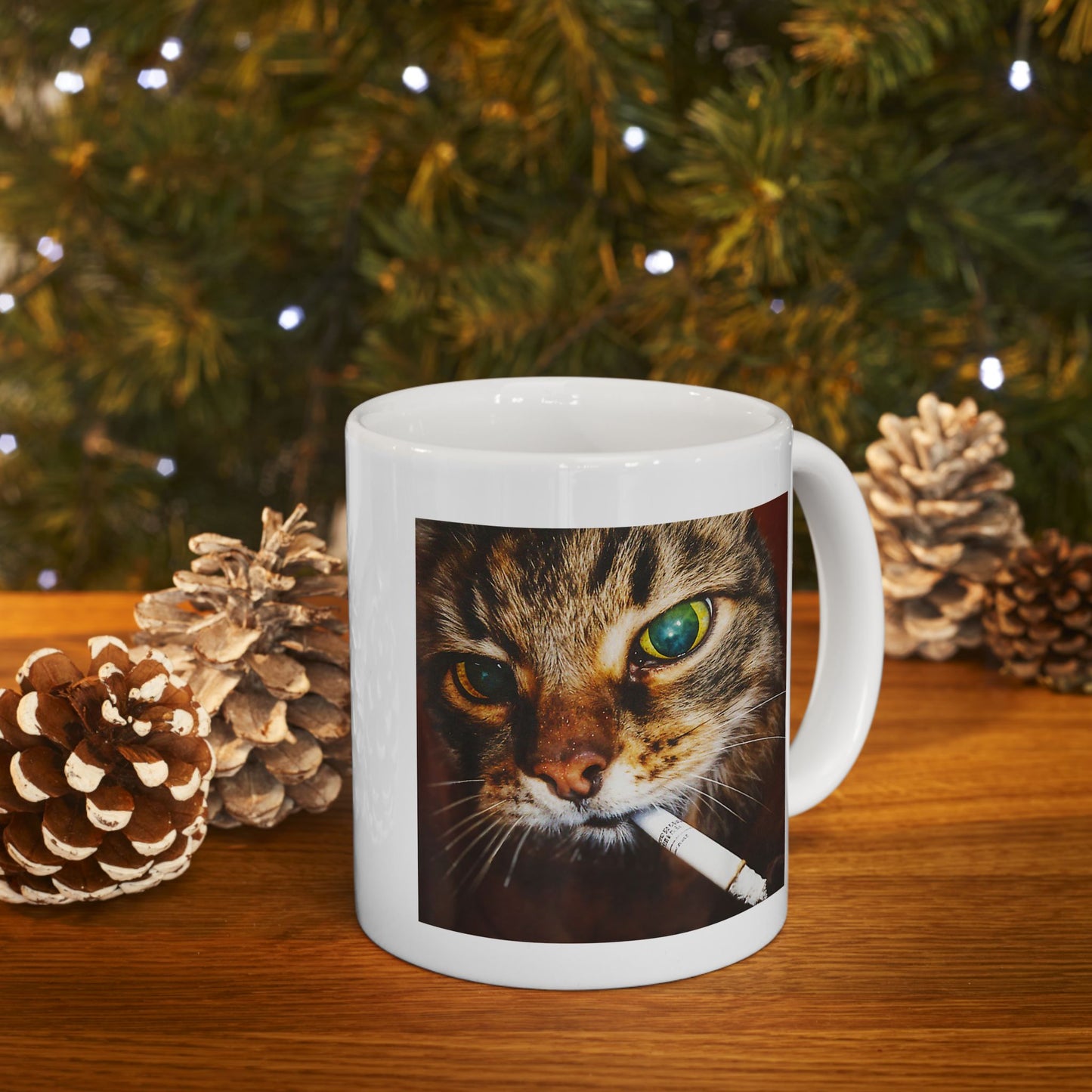 Smoking Cat Mug