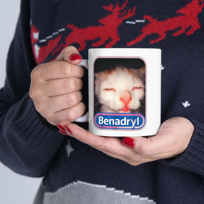 Benadryl Cat Mug