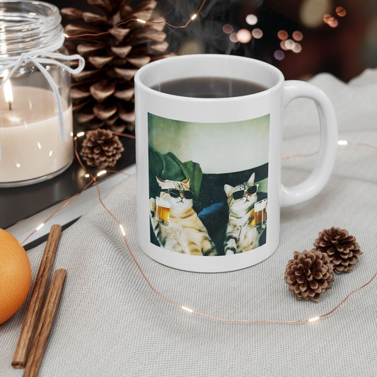 Chill And Cool Cats Drinking Mug