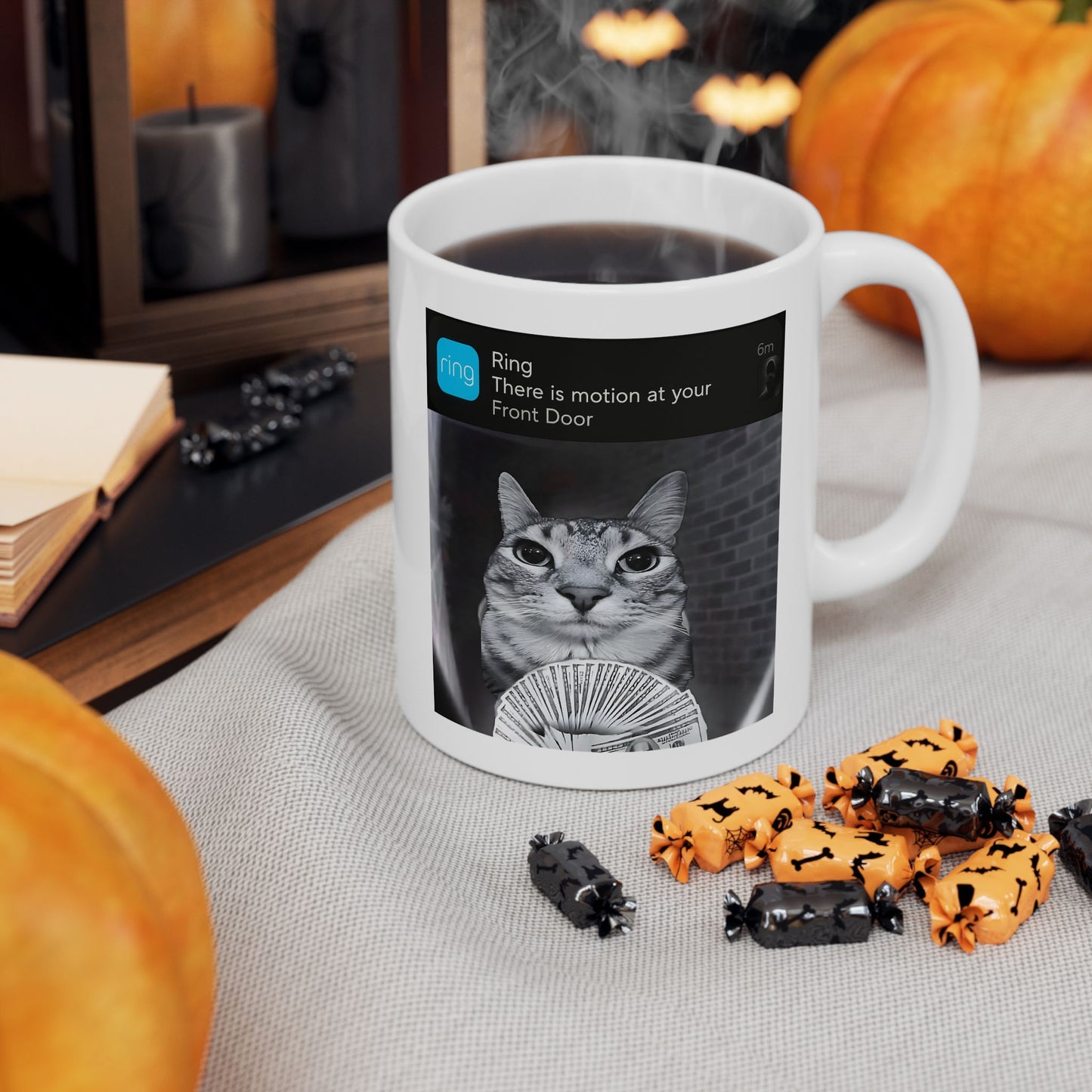 Ring Cat with Motion Mug