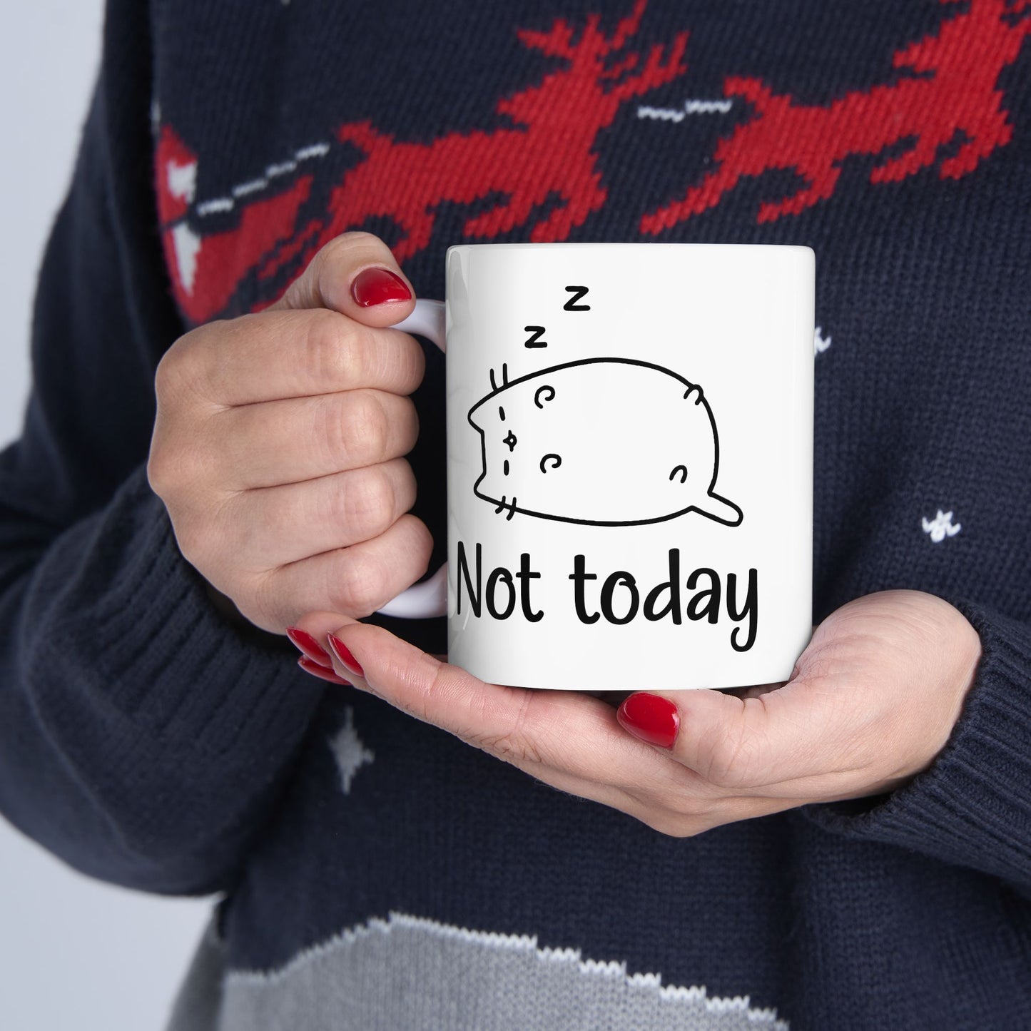 Cat Not Today Mug