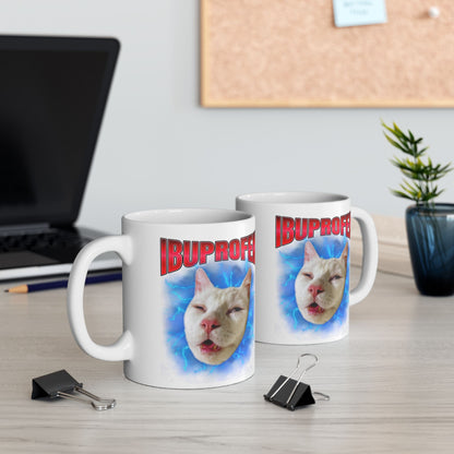 Ibuprofen Cat Meme Mug