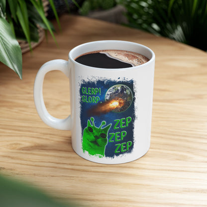 Glerp Glorp Zep Alien Cat Mug