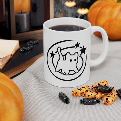 Y2K 90s Starry Cat Mug