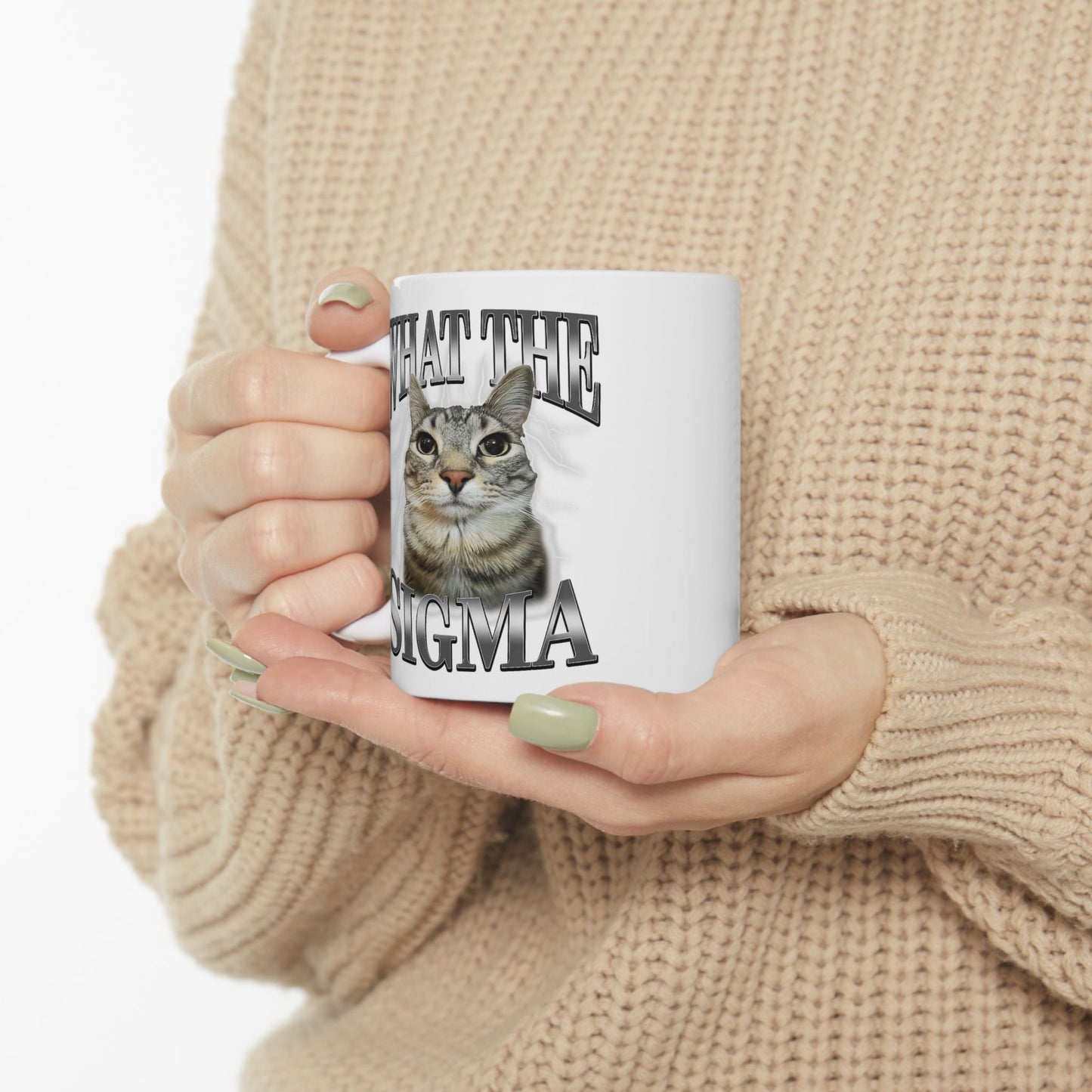 What The Sigma Cat Meme Mug
