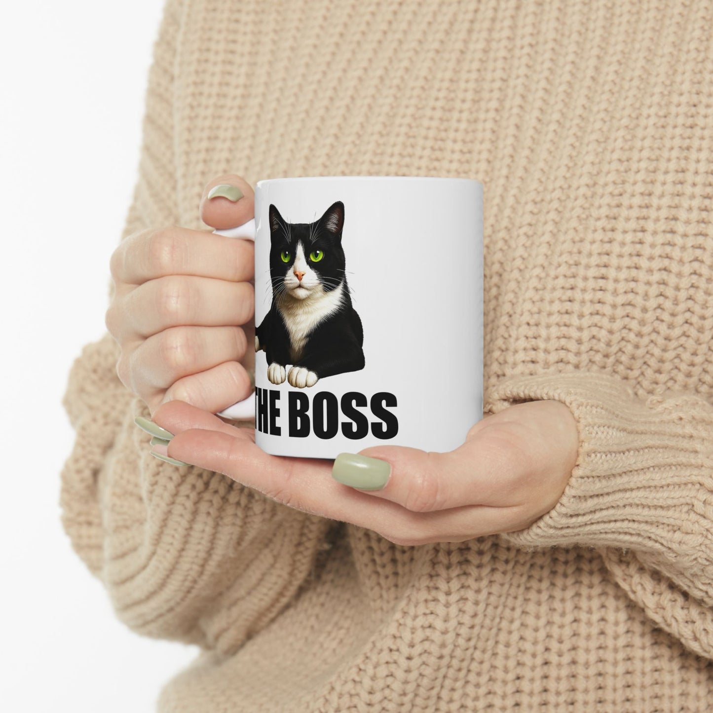 Cat is The Boss Mug