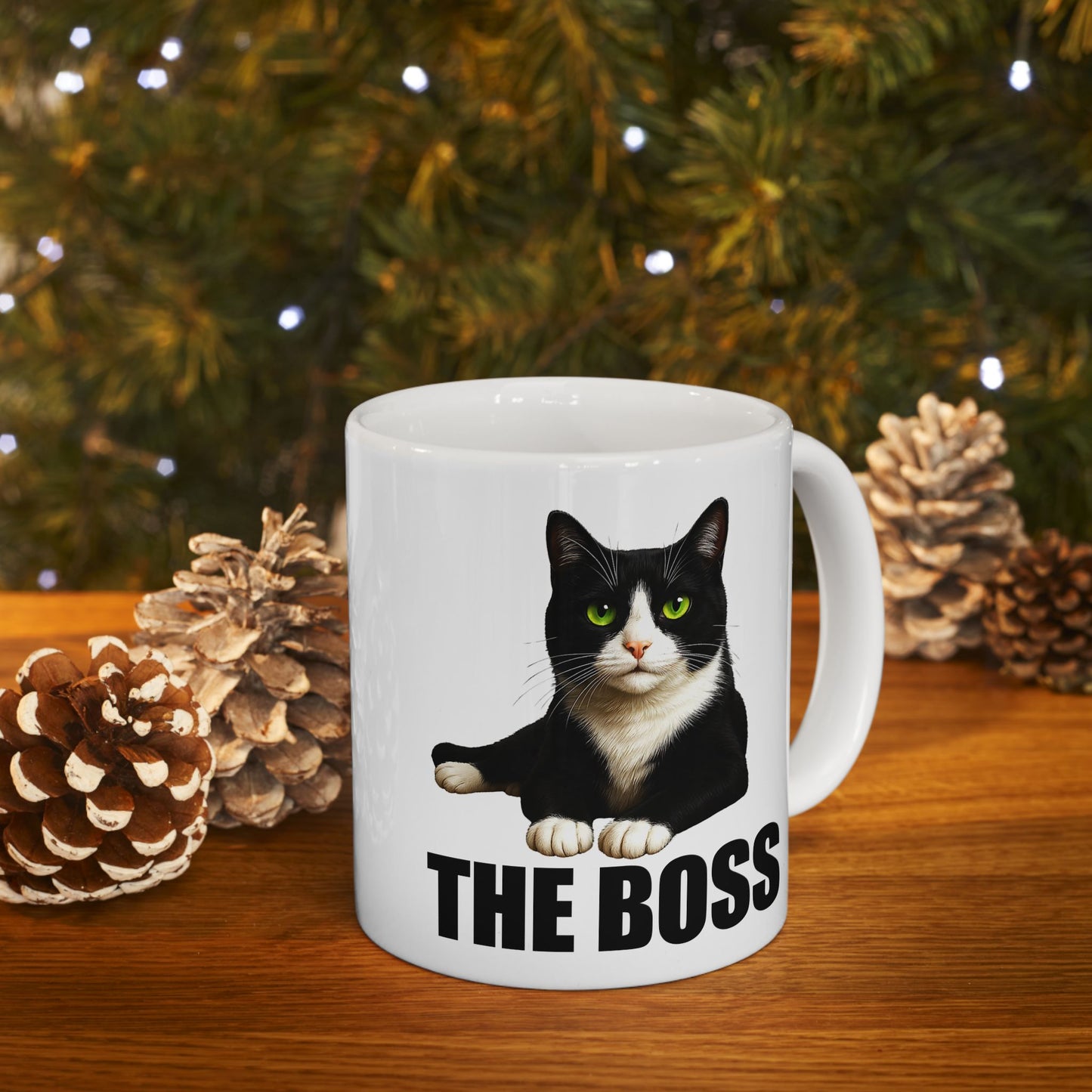 Cat is The Boss Mug