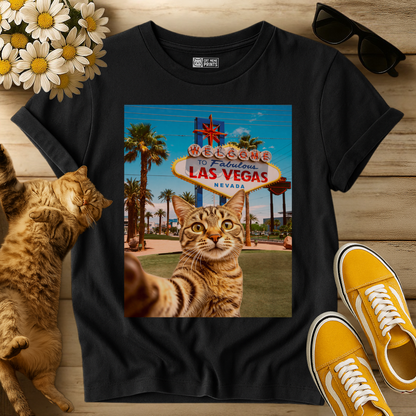 Cat Selfie Las Vegas T-Shirt