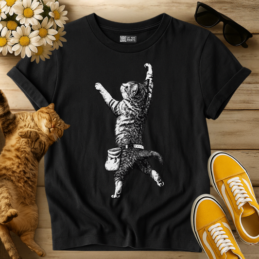 Rock Climbing Cat T-Shirt