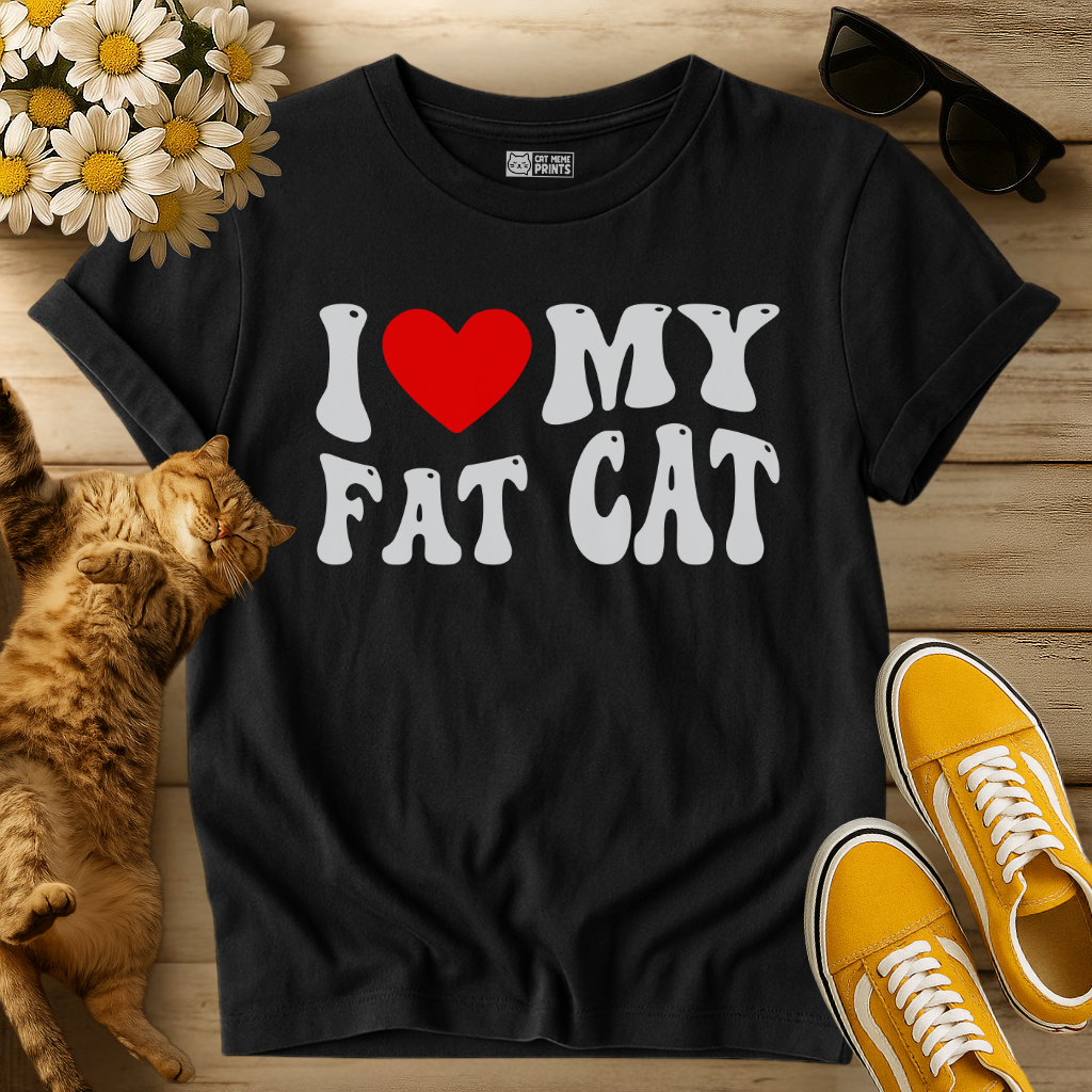 I Love My Fat Cat T-Shirt