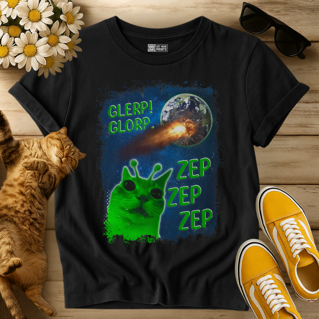 Glerp Glorp Zep Alien T-Shirt
