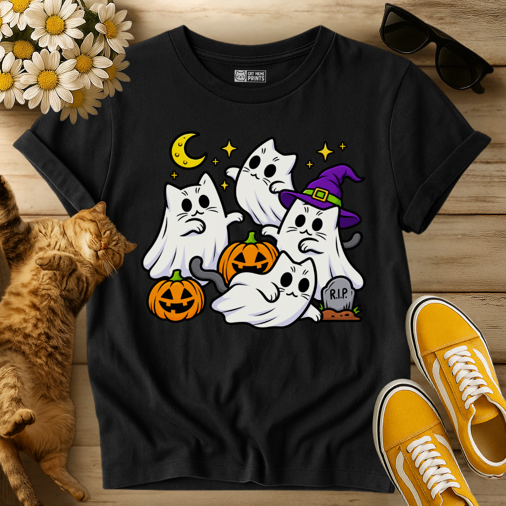 Cats Ghosts Costume T-Shirt