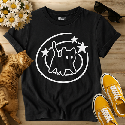 Y2K 90s Starry Cat T-Shirt