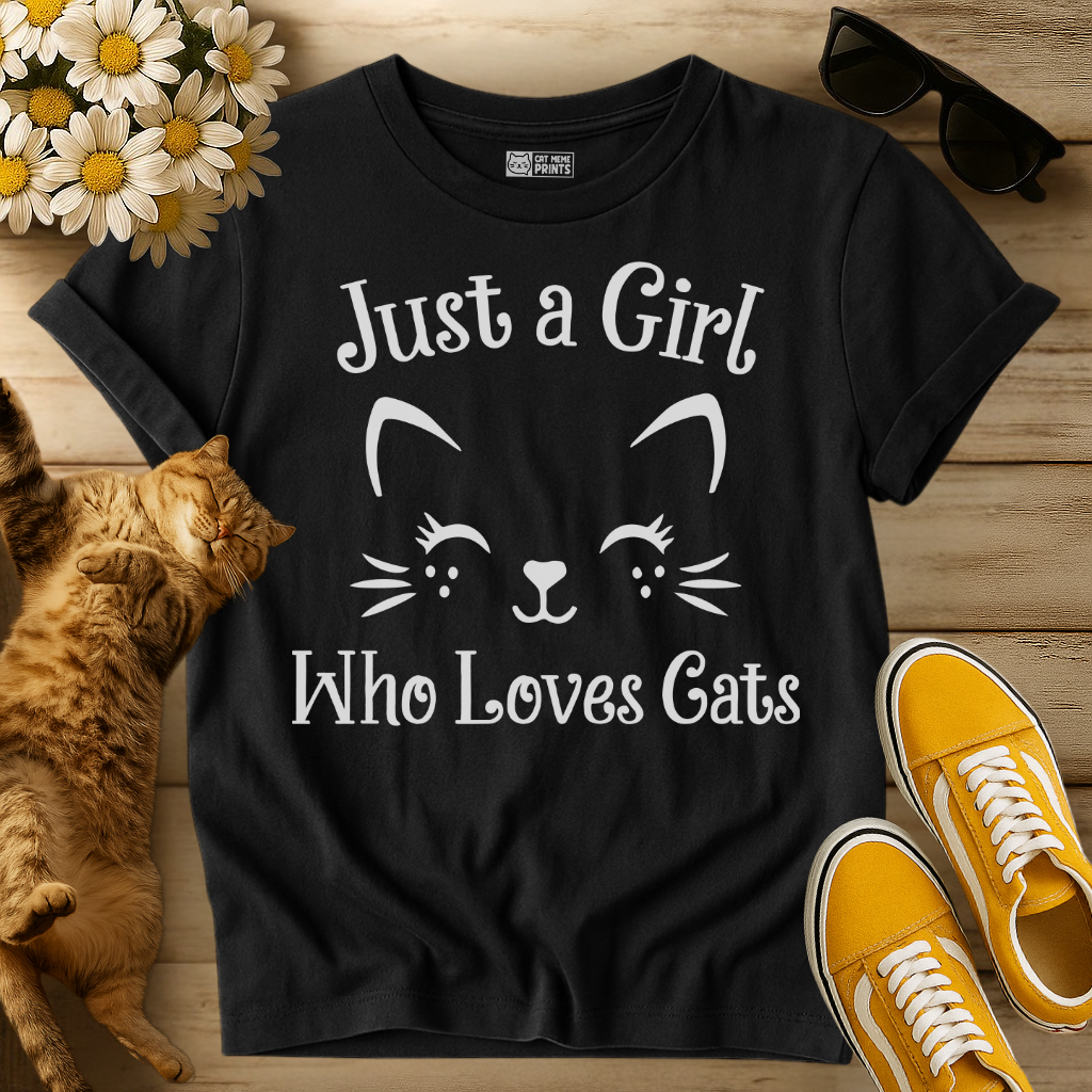 Just A Girl Who Loves Cats T-Shirt