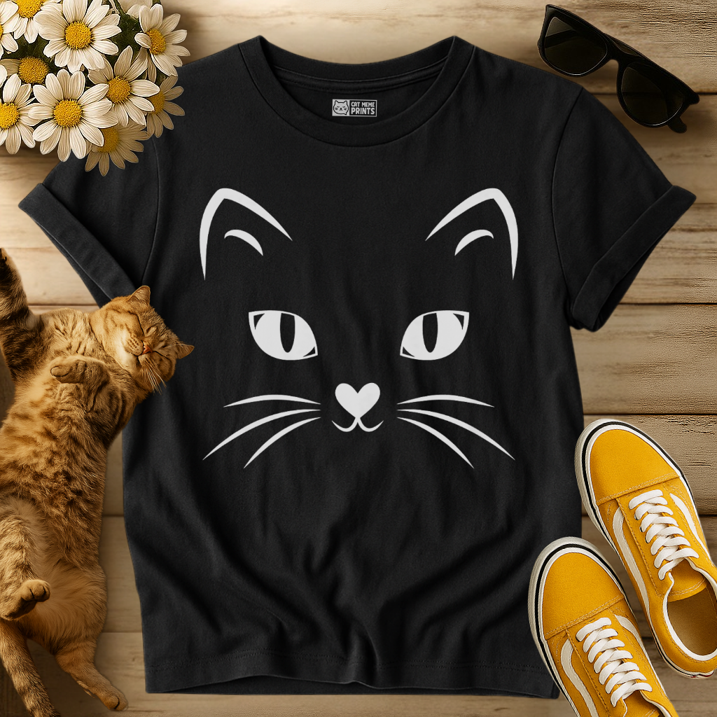 Cute Kitty Face T-Shirt